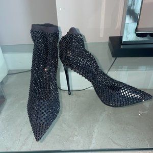 Le Silla Crystal Sock Pump Bootie - Size 40 - Brand new